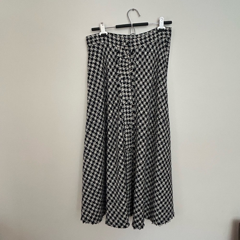 Zara Button Front Full Skirt
